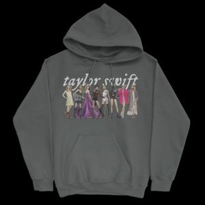 Taylor Swift Eras Hoodie Grey - M